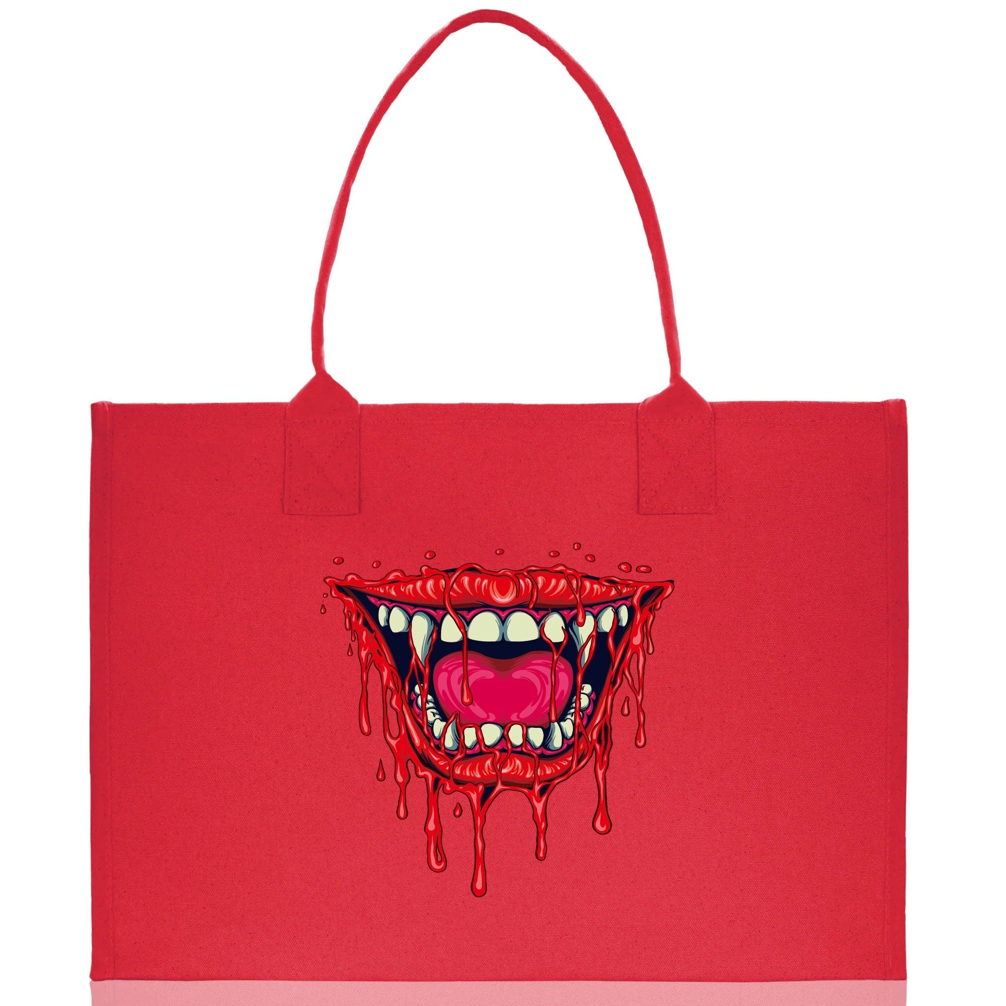 Halloween Trick or Treat Tote Bag Halloween Tote Bag for Kids Halloween Gift Halloween Candy Bag Halloween Doodles Cute Canvas Tote Bag - Aaria Tees Aaria Tees