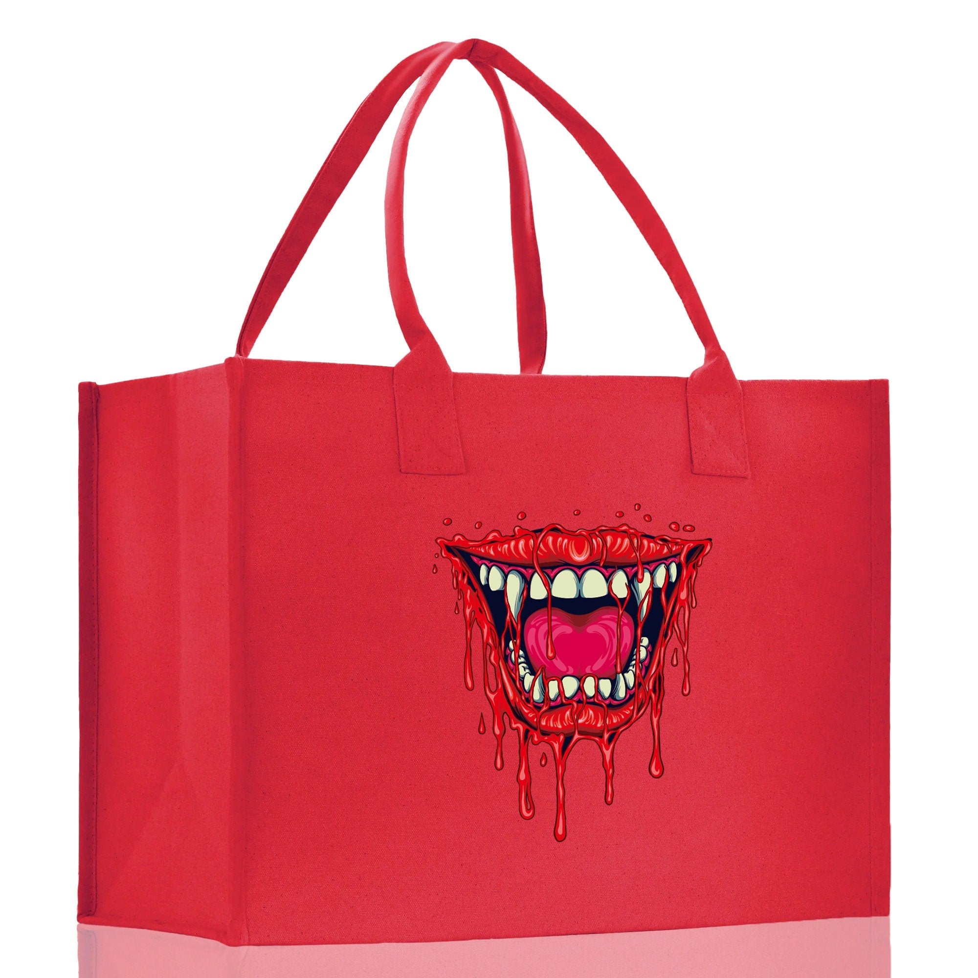Halloween Trick or Treat Tote Bag Halloween Tote Bag for Kids Halloween Gift Halloween Candy Bag Halloween Doodles Cute Canvas Tote Bag - Aaria Tees Aaria Tees