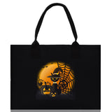 Halloween Trick or Treat Tote Bag Halloween Tote Bag for Kids Halloween Gift Halloween Candy Bag Halloween Doodles Cute Canvas Tote Bag - Aaria Tees Aaria Tees