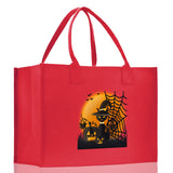 Halloween Trick or Treat Tote Bag Halloween Tote Bag for Kids Halloween Gift Halloween Candy Bag Halloween Doodles Cute Canvas Tote Bag - Aaria Tees Aaria Tees