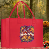Halloween Trick or Treat Tote Bag Halloween Tote Bag for Kids Halloween Gift Halloween Candy Bag Halloween Doodles Cute Canvas Tote Bag - Aaria Tees Aaria Tees