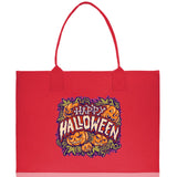 Halloween Trick or Treat Tote Bag Halloween Tote Bag for Kids Halloween Gift Halloween Candy Bag Halloween Doodles Cute Canvas Tote Bag - Aaria Tees Aaria Tees