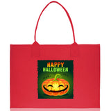 Halloween Trick or Treat Tote Bag Halloween Tote Bag for Kids Halloween Gift Halloween Candy Bag Halloween Doodles Cute Canvas Tote Bag - Aaria Tees Aaria Tees