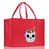 Halloween Trick or Treat Tote Bag Halloween Tote Bag for Kids Halloween Gift Halloween Candy Bag Halloween Doodles Cute Canvas Tote Bag - Aaria Tees Aaria Tees