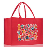 Halloween Trick or Treat Tote Bag Halloween Tote Bag for Kids Halloween Gift Halloween Candy Bag Halloween Doodles Cute Canvas Tote Bag - Aaria Tees Aaria Tees