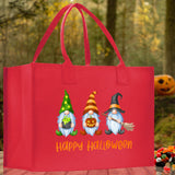 Halloween Trick or Treat Tote Bag Halloween Tote Bag for Kids Halloween Gift Halloween Candy Bag Halloween Doodles Cute Canvas Tote Bag - Aaria Tees Aaria Tees