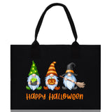 Halloween Trick or Treat Tote Bag Halloween Tote Bag for Kids Halloween Gift Halloween Candy Bag Halloween Doodles Cute Canvas Tote Bag - Aaria Tees Aaria Tees