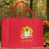 Halloween Trick or Treat Tote Bag Halloween Tote Bag for Kids Halloween Gift Halloween Candy Bag Halloween Doodles Cute Canvas Tote Bag - Aaria Tees Aaria Tees
