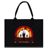 Halloween Trick or Treat Tote Bag Halloween Tote Bag for Kids Halloween Gift Halloween Candy Bag Halloween Doodles Cute Canvas Tote Bag - Aaria Tees Aaria Tees