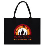 Halloween Trick or Treat Tote Bag Halloween Tote Bag for Kids Halloween Gift Halloween Candy Bag Halloween Doodles Cute Canvas Tote Bag - Aaria Tees Aaria Tees