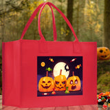 Halloween Trick or Treat Tote Bag Halloween Tote Bag for Kids Halloween Gift Halloween Candy Bag Halloween Doodles Cute Canvas Tote Bag - Aaria Tees Aaria Tees