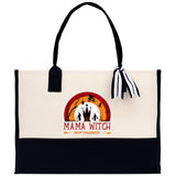 Halloween Trick or Treat Tote Bag Halloween Tote Bag for Kids Halloween Gift Halloween Candy Bag Halloween Doodles Cute Canvas Tote Bag - Aaria Tees Aaria Tees