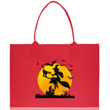 Halloween Trick or Treat Tote Bag Halloween Tote Bag for Kids Halloween Gift Halloween Candy Bag Halloween Doodles Cute Canvas Tote Bag - Aaria Tees Aaria Tees