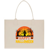 Halloween Trick or Treat Tote Bag Halloween Tote Bag for Kids Halloween Gift Halloween Candy Bag Halloween Doodles Cute Canvas Tote Bag - Aaria Tees Aaria Tees