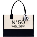 Birthday Celebration Personalized Gift Canvas Tote Bag with Name and State 40th 50th Birthday Gift Tote Bag for Her Custom Birthday Gift - Aaria Tees Aaria Tees