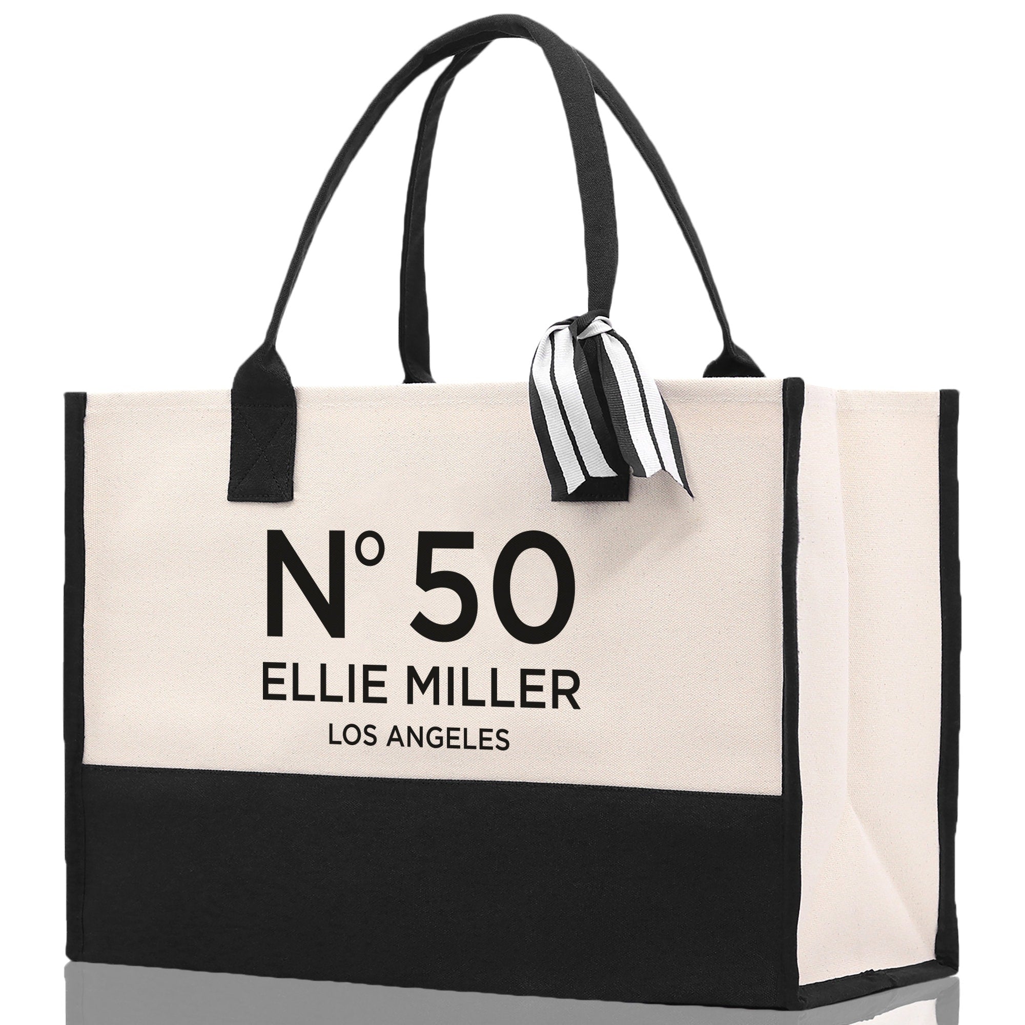 Birthday Celebration Personalized Gift Canvas Tote Bag with Name and State 40th 50th Birthday Gift Tote Bag for Her Custom Birthday Gift - Aaria Tees Aaria Tees
