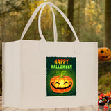 Halloween Trick or Treat Tote Bag Halloween Tote Bag for Kids Halloween Gift Halloween Candy Bag Halloween Doodles Cute Canvas Tote Bag - Aaria Tees Aaria Tees