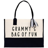 Grandma Bag Of Fun Tote Bag Grandma's Getaway Bag Grandma Grandma Gift Bag Shopping Bag Mothers Day Gift Live Love Spoil Bag Grandma GM1008 - Aaria Tees Aaria Tees