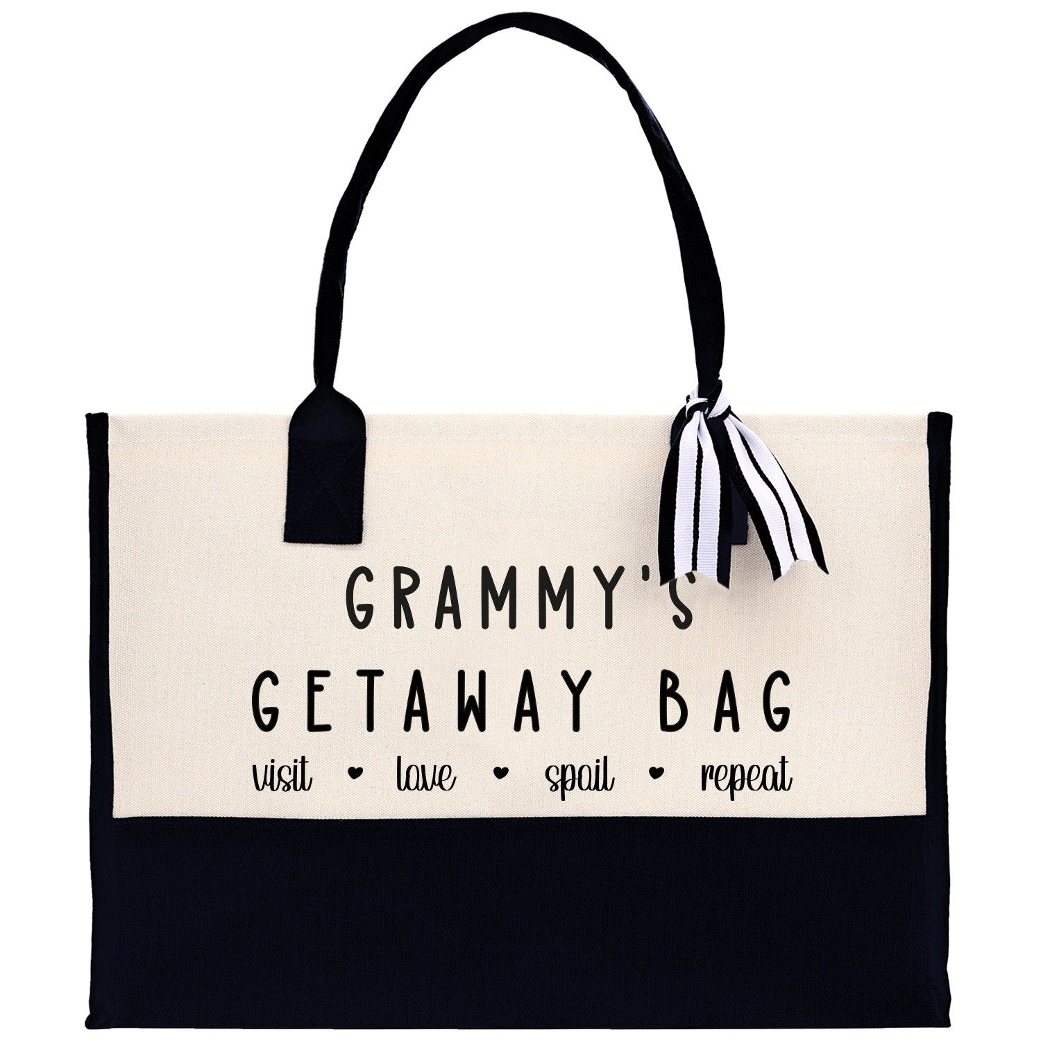 Grandma Tote Bag Grandma's Getaway Bag Grandma Nana Bag Grandma Gift Bag Shopping Bag Mothers Day Gift Live Love Spoil Bag Grandma GM1009 - Aaria Tees Aaria Tees