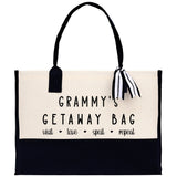 Grandma Tote Bag Grandma's Getaway Bag Grandma Nana Bag Grandma Gift Bag Shopping Bag Mothers Day Gift Live Love Spoil Bag Grandma GM1009 - Aaria Tees Aaria Tees