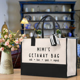 Grandma Tote Bag Grandma's Getaway Bag Grandma Mimi Bag Grandma Gift Bag Shopping Bag Mothers Day Gift Live Love Spoil Bag Grandma GM1011 - Aaria Tees Aaria Tees
