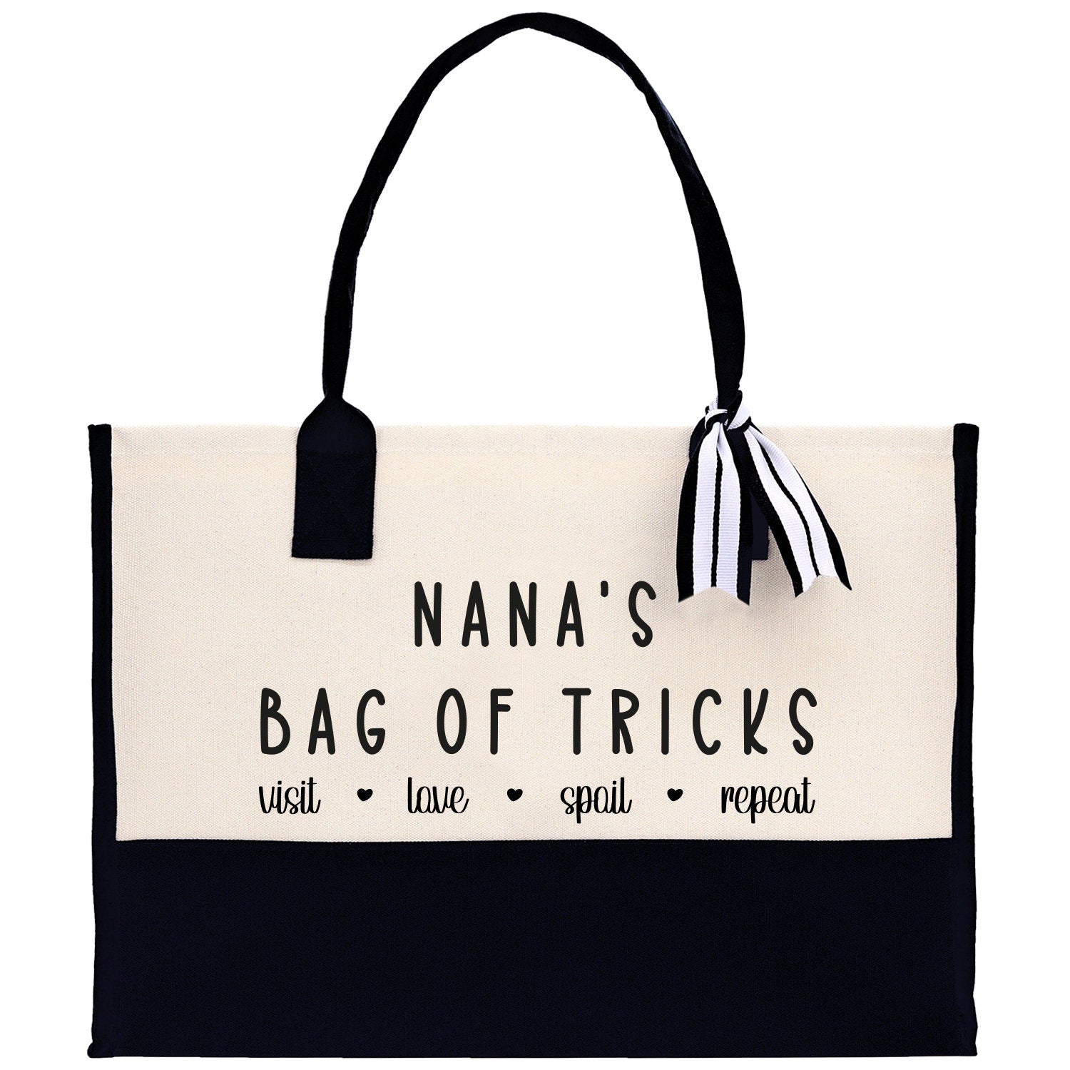 Grandma Tote Bag Grandma's Getaway Bag Grandma Nana Bag Grandma Gift Bag Shopping Bag Mothers Day Gift Live Love Spoil Bag Grandma GM1012 - Aaria Tees Aaria Tees
