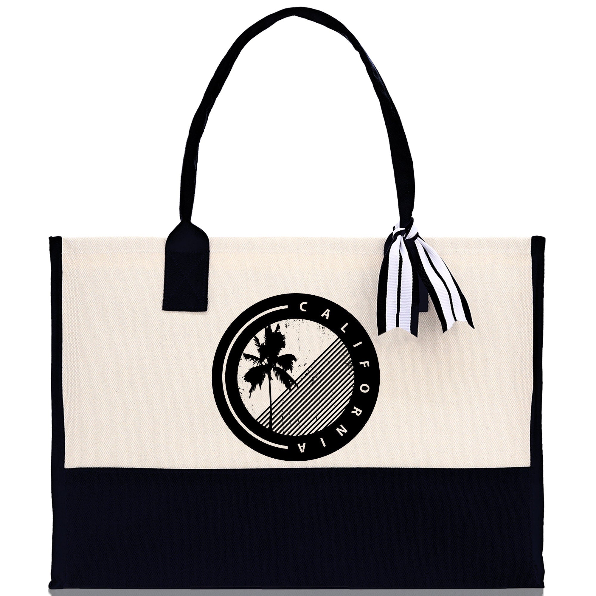 California Cotton Canvas Tote Bag CA Travel Vacation Tote Employee and Client Gift Wedding Favor Birthday Welcome Tote Bag Bridesmaid Gift - Aaria Tees Aaria Tees