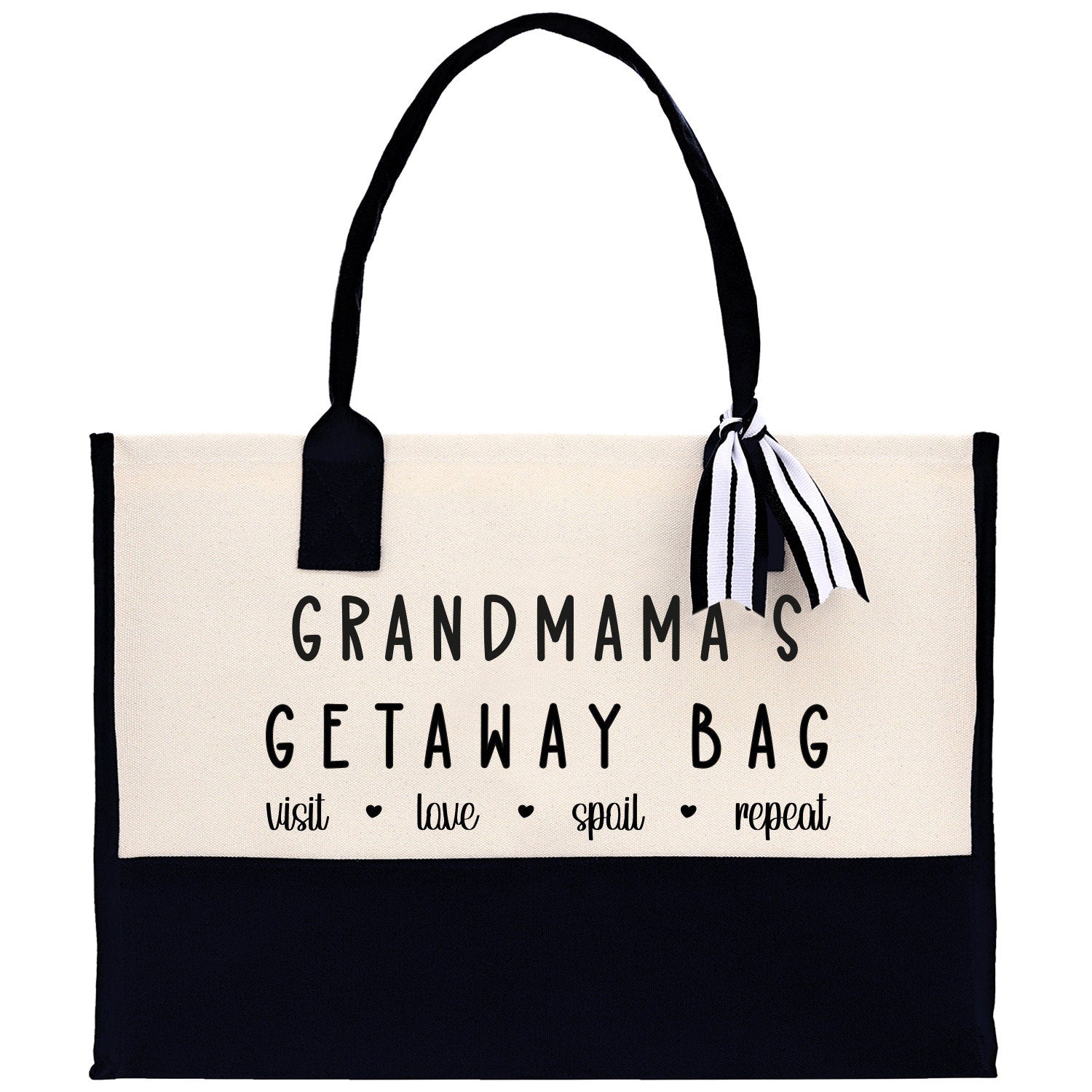 Grandma Tote Bag Grandma's Getaway Bag Grandma Nana Bag Grandma Gift Bag Shopping Bag Mothers Day Gift Live Love Spoil Bag Grandma GM1010 - Aaria Tees Aaria Tees