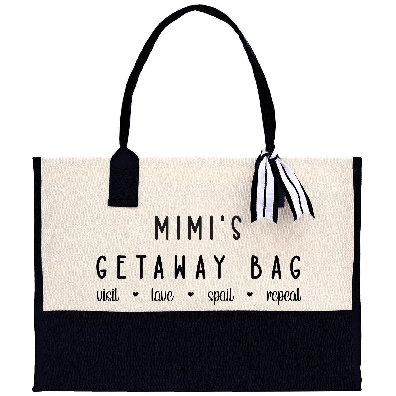 Grandma Tote Bag Grandma's Getaway Bag Grandma Mimi Bag Grandma Gift Bag Shopping Bag Mothers Day Gift Live Love Spoil Bag Grandma GM1011 - Aaria Tees Aaria Tees