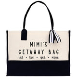 Grandma Tote Bag Grandma's Getaway Bag Grandma Mimi Bag Grandma Gift Bag Shopping Bag Mothers Day Gift Live Love Spoil Bag Grandma GM1011 - Aaria Tees Aaria Tees