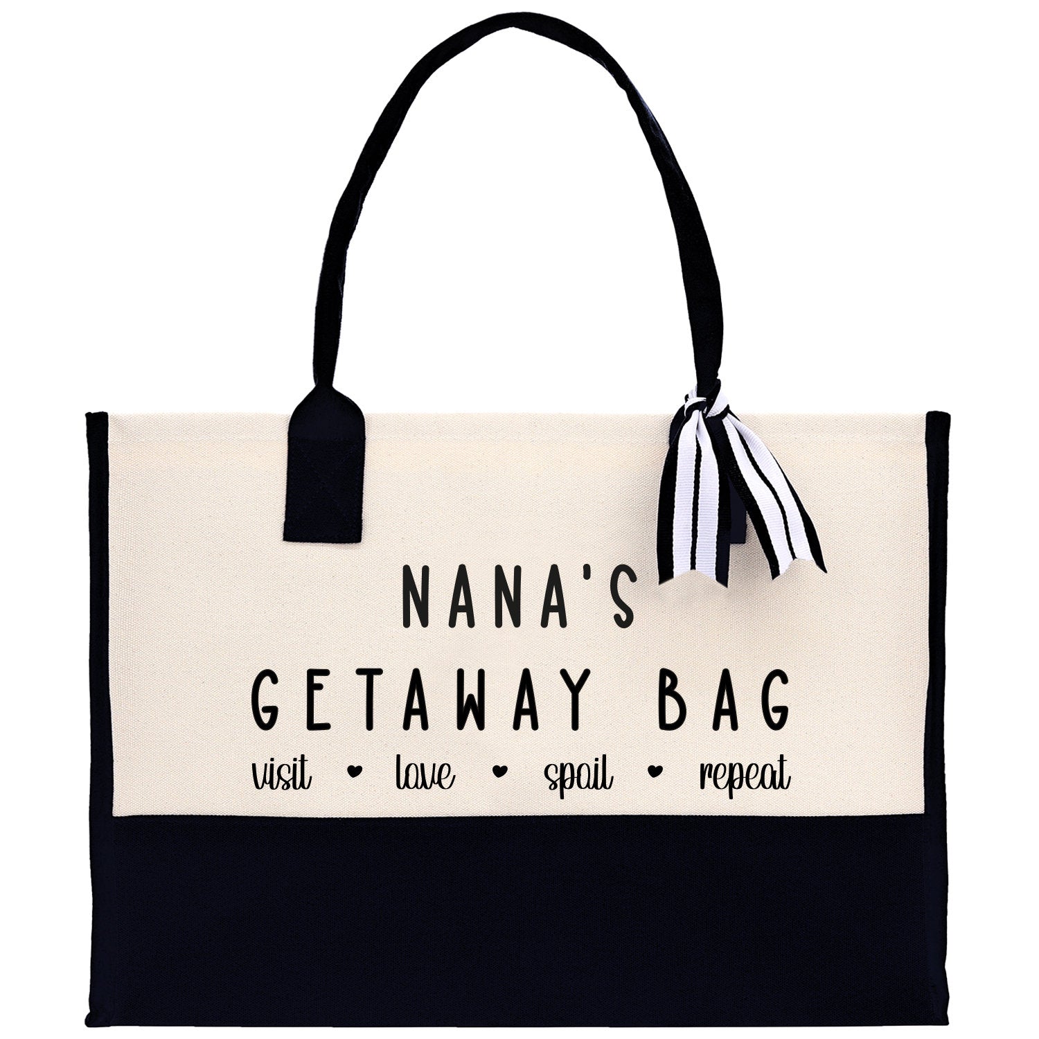 Grandma Tote Bag Grandma's Getaway Bag Grandma Nana Bag Grandma Gift Bag Shopping Bag Mothers Day Gift Live Love Spoil Bag Grandma GM1013 - Aaria Tees Aaria Tees