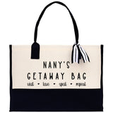 Grandma Tote Bag Grandma's Getaway Bag Grandma Nana Bag Grandma Gift Bag Shopping Bag Mothers Day Gift Live Love Spoil Bag Grandma GM1014 - Aaria Tees Aaria Tees
