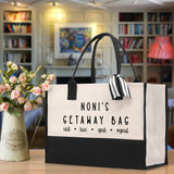Grandma Tote Bag Grandma's Getaway Bag Grandma Nana Bag Grandma Gift Bag Shopping Bag Mothers Day Gift Live Love Spoil Bag Grandma GM1016 - Aaria Tees Aaria Tees