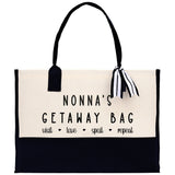 Grandma Tote Bag Grandma's Getaway Bag Grandma Nana Bag Grandma Gift Bag Shopping Bag Mothers Day Gift Live Love Spoil Bag Grandma GM1017 - Aaria Tees Aaria Tees