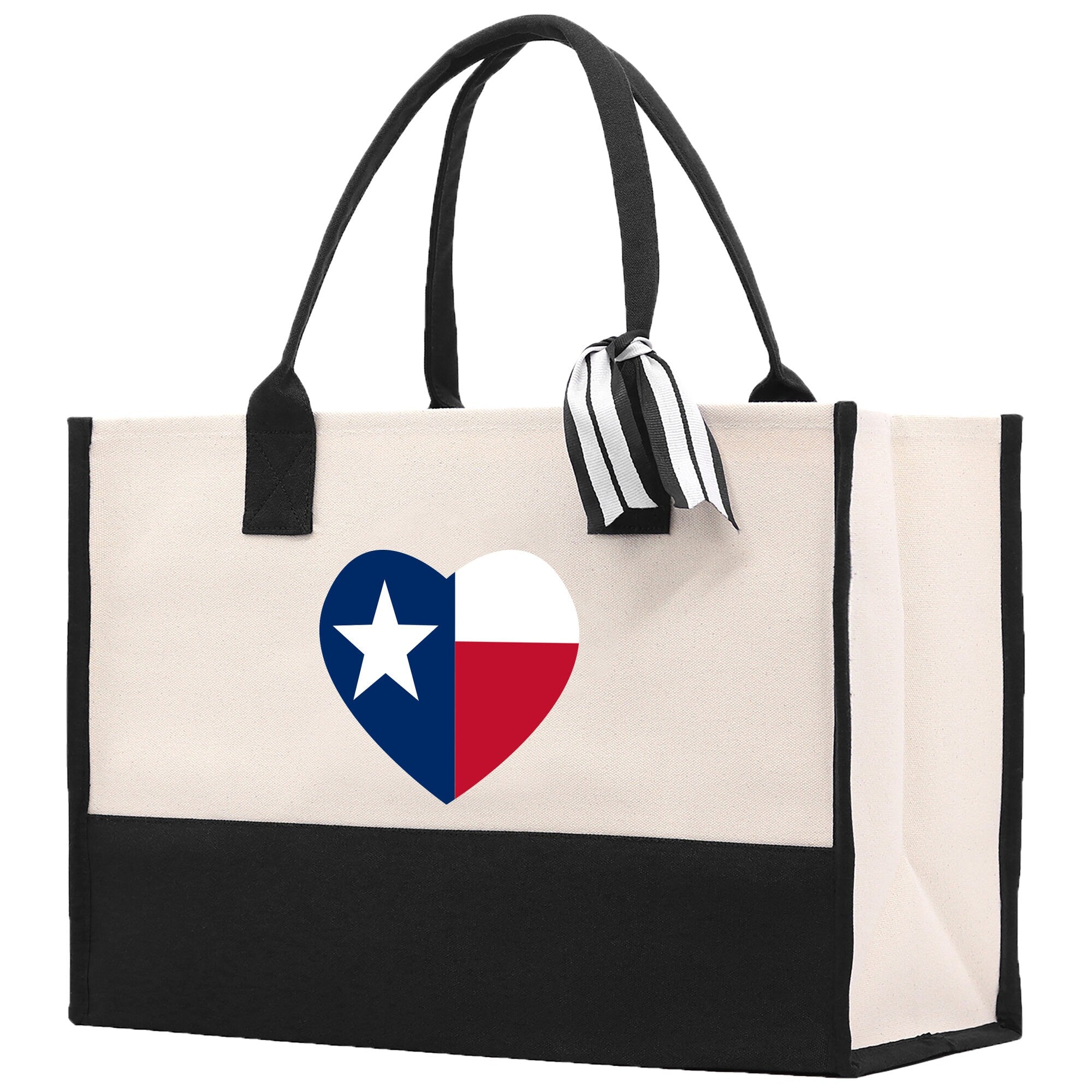 Texas Cotton Canvas Tote Bag TX Travel Vacation Tote Employee and Client Gift Wedding Favor Birthday Welcome Tote Bag Bridesmaid Gift - Aaria Tees Aaria Tees