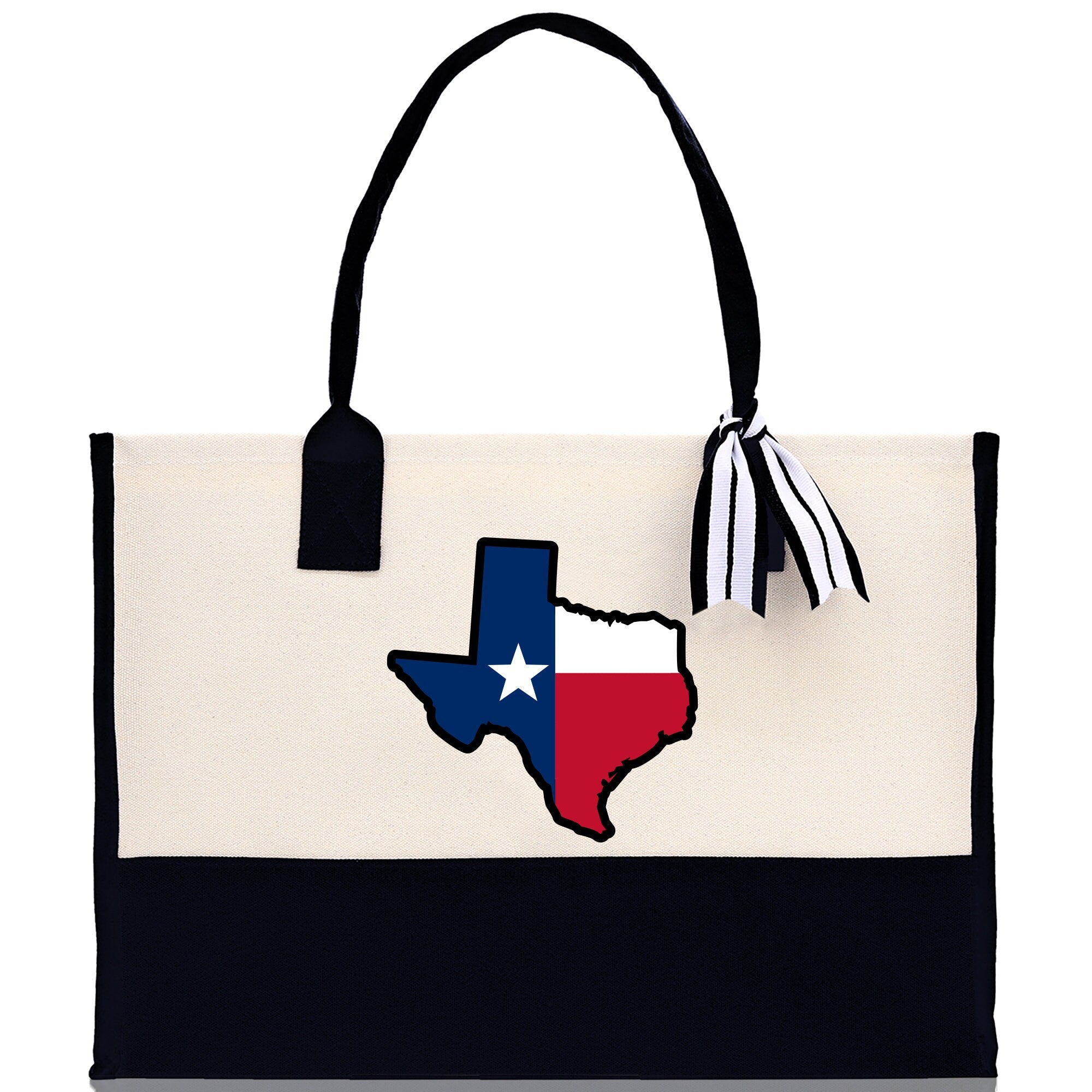 Texas Cotton Canvas Tote Bag TX Travel Vacation Tote Employee and Client Gift Wedding Favor Birthday Welcome Tote Bag Bridesmaid Gift - Aaria Tees Aaria Tees