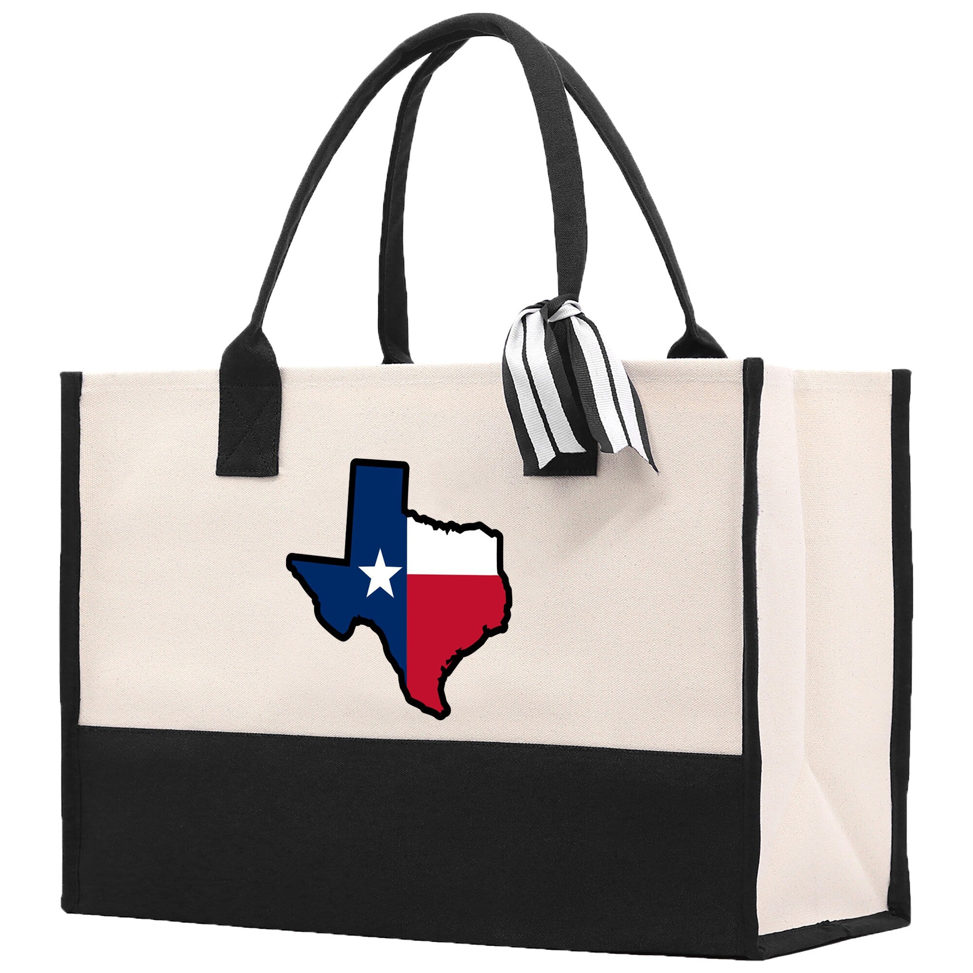 Texas Cotton Canvas Tote Bag TX Travel Vacation Tote Employee and Client Gift Wedding Favor Birthday Welcome Tote Bag Bridesmaid Gift - Aaria Tees Aaria Tees