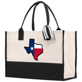 Texas Cotton Canvas Tote Bag TX Travel Vacation Tote Employee and Client Gift Wedding Favor Birthday Welcome Tote Bag Bridesmaid Gift - Aaria Tees Aaria Tees