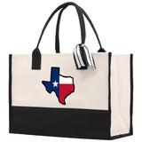 Texas Cotton Canvas Tote Bag TX Travel Vacation Tote Employee and Client Gift Wedding Favor Birthday Welcome Tote Bag Bridesmaid Gift - Aaria Tees Aaria Tees