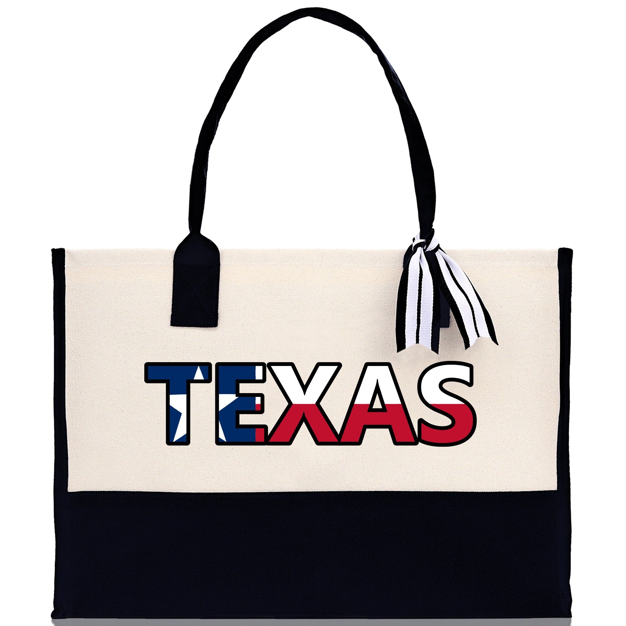 Texas Cotton Canvas Tote Bag TX Travel Vacation Tote Employee and Client Gift Wedding Favor Birthday Welcome Tote Bag Bridesmaid Gift - Aaria Tees Aaria Tees