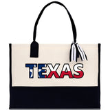 Texas Cotton Canvas Tote Bag TX Travel Vacation Tote Employee and Client Gift Wedding Favor Birthday Welcome Tote Bag Bridesmaid Gift - Aaria Tees Aaria Tees