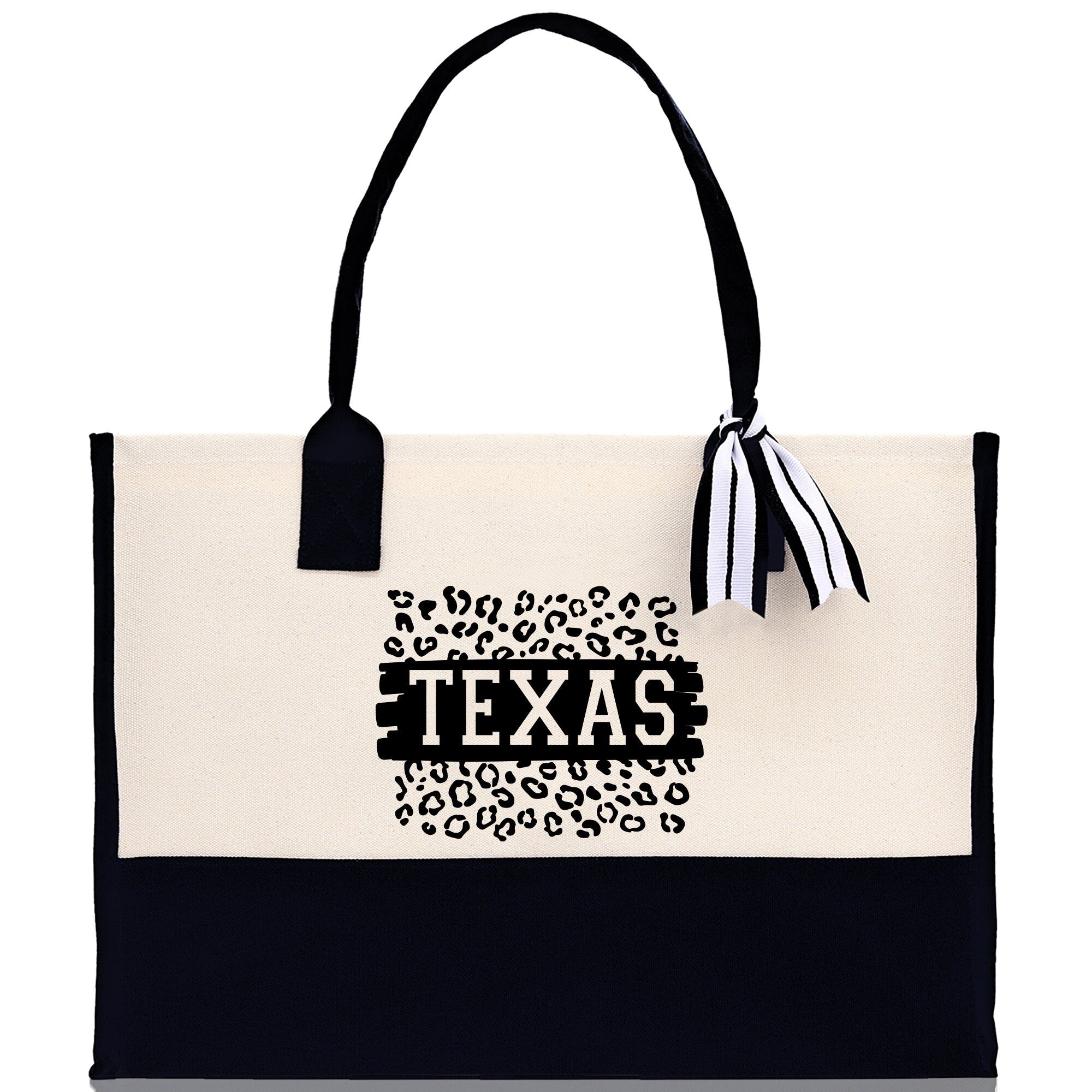 Texas Cotton Canvas Tote Bag TX Travel Vacation Tote Employee and Client Gift Wedding Favor Birthday Welcome Tote Bag Bridesmaid Gift - Aaria Tees Aaria Tees