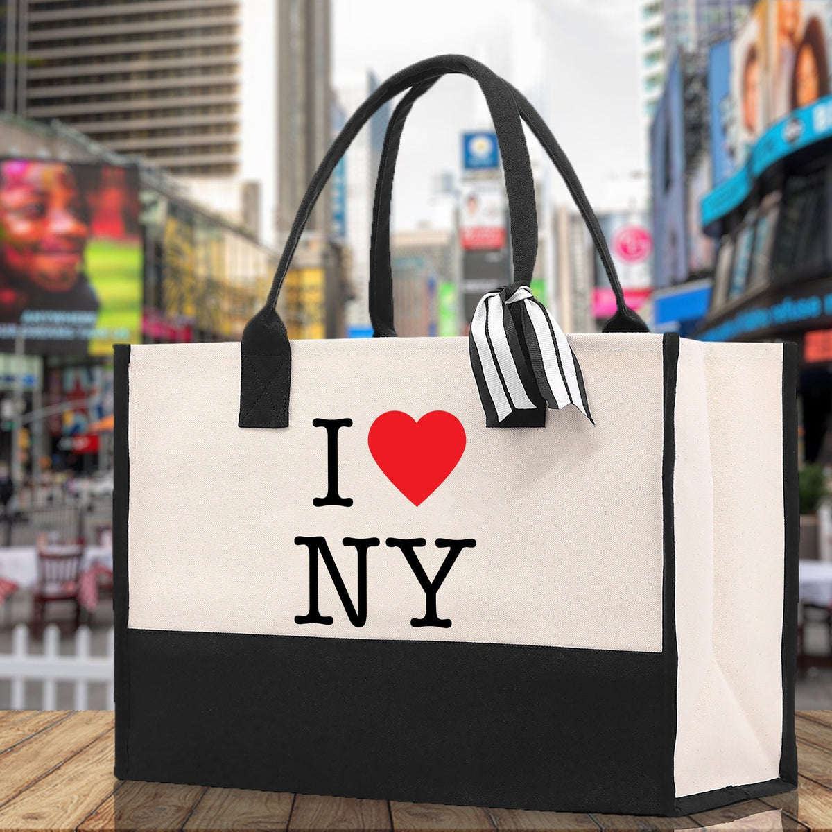 New York Cotton Canvas Tote Bag NY Travel Vacation Tote Employee and Client Gift NYC Wedding Favor Birthday Welcome Tote Bag Bridesmaid Gift - Aaria Tees