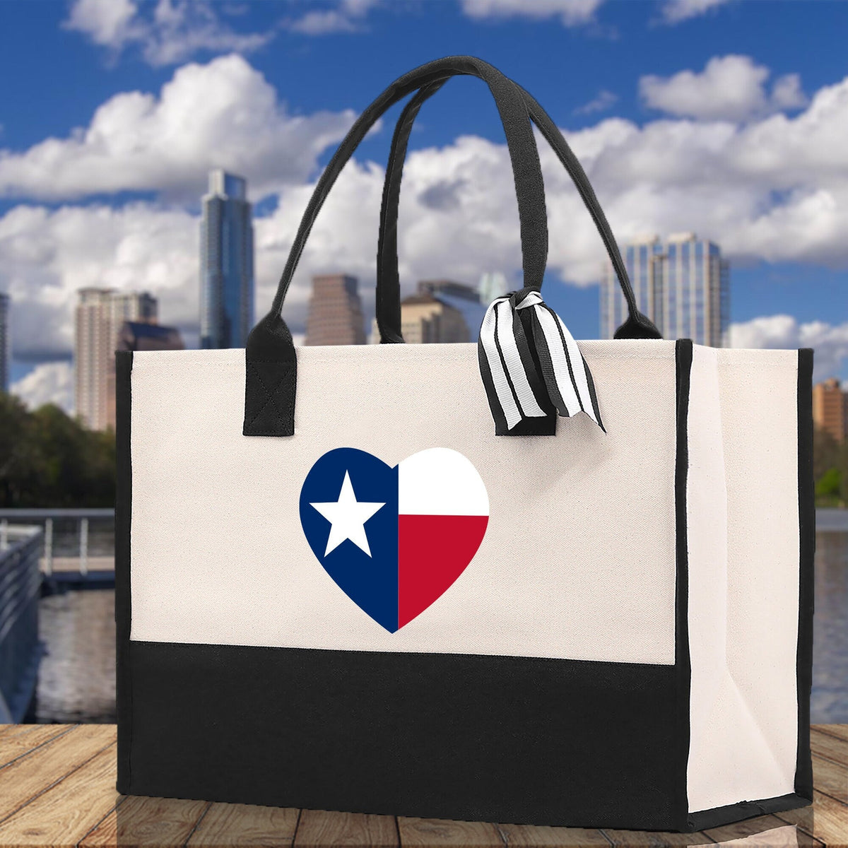 Texas Cotton Canvas Tote Bag TX Travel Vacation Tote Employee and Client Gift Wedding Favor Birthday Welcome Tote Bag Bridesmaid Gift - Aaria Tees