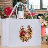 Heart Canvas Tote Bag Happy Valentines Day Gift for Her Love Tote Bag Lovers Gift Mother Day Gift Cute Valentines Gift - Aaria Tees Aaria Tees