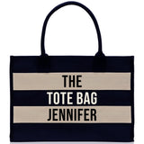 The Tote Bag Black Name Personalized Gift Tote Bag Ballet Teacher Bag Gymnastic Bag Dance Student Bag for Teacher Custom Gift Bag ST1001 - Aaria Tees Aaria Tees