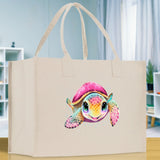 Sea Turtle Canvas Tote Bag Ocean Tote Bag Turtle Lover Tote Bag Animal Lover toTe Bag Ocean Lover Gift Tortoise Tote Bag Nature Lover Tote - Aaria Tees Aaria Tees