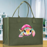 Sea Turtle Canvas Tote Bag Ocean Tote Bag Turtle Lover Tote Bag Animal Lover toTe Bag Ocean Lover Gift Tortoise Tote Bag Nature Lover Tote - Aaria Tees Aaria Tees