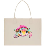 Sea Turtle Canvas Tote Bag Ocean Tote Bag Turtle Lover Tote Bag Animal Lover toTe Bag Ocean Lover Gift Tortoise Tote Bag Nature Lover Tote - Aaria Tees Aaria Tees