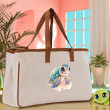 Sea Turtle Canvas Tote Bag Ocean Tote Bag Turtle Lover Tote Bag Animal Lover toTe Bag Ocean Lover Gift Tortoise Tote Bag Nature Lover Tote - Aaria Tees Aaria Tees